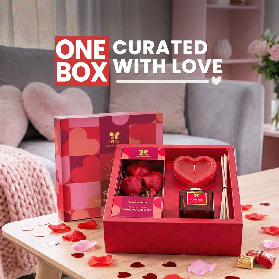 Bundle of Love Candle, Roses & Reed Diffuser Gift Set | Iris