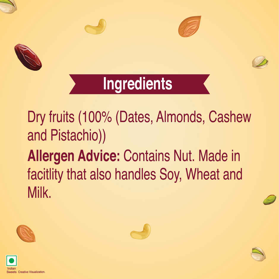 UNIBIC Dryfruit Barfi- Date Bites