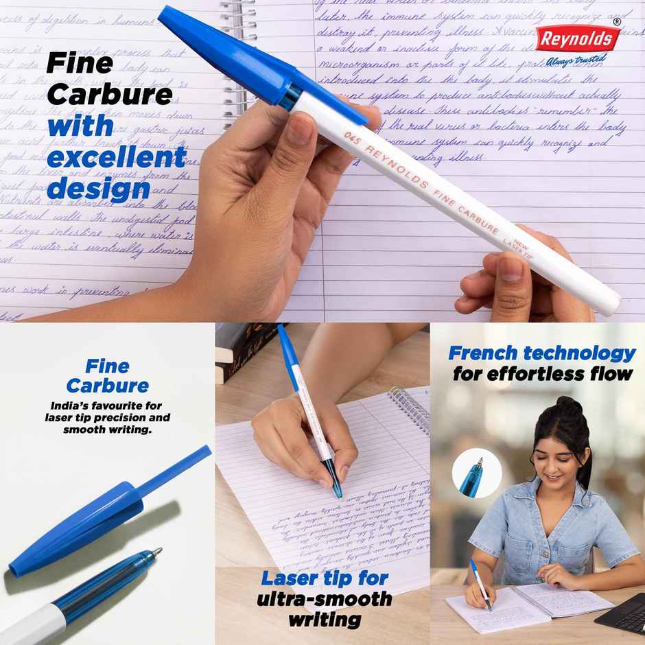 Reynolds 045 Ball Pen Set (5 Pens - 4 Blue Pens; 1 Black Pen)
