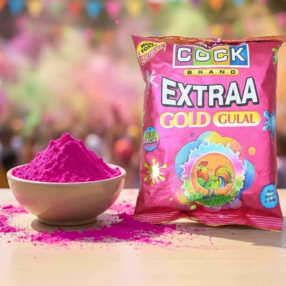 Extra Gold Holi Gulal | Pink | Cock