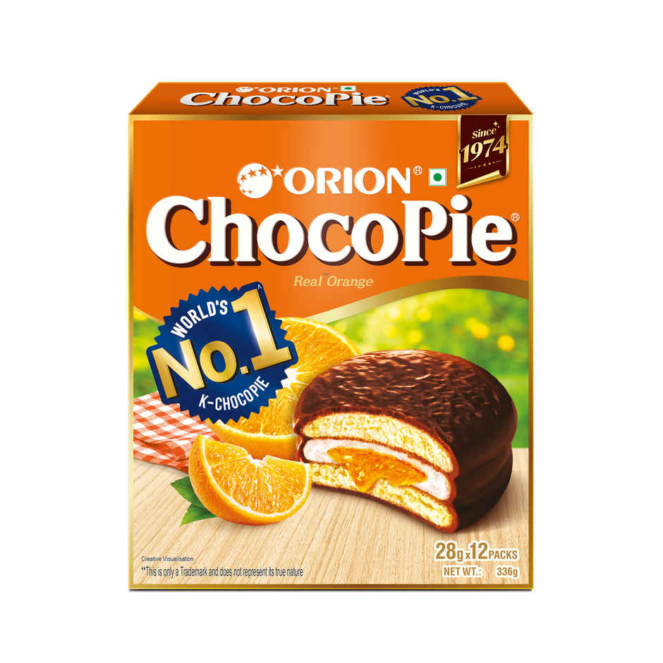 Orion Orange Choco Pie - Centre-Filled Biscuit