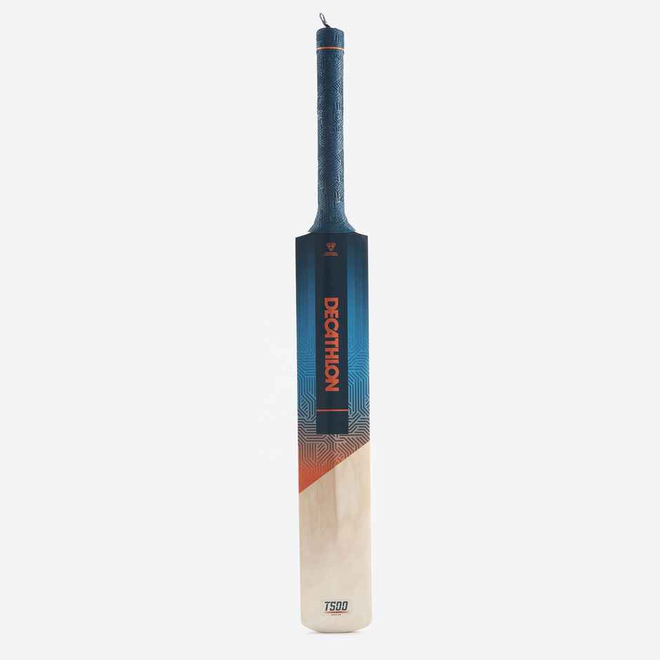Decathlon | FLX Adult Cricket Bat Soft & Medium Tennis Ball | Blue - Size 6