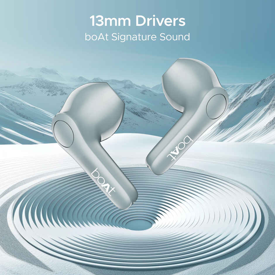 boAt Airdopes Atom 81 Pro TWS Earbuds with mic, 100Hrs Battery, 4Mics ENx Tech, 50ms Low Latency, 13mm Drivers, Fast Charge, IPX5, v5.1 Bluetooth Earbuds - Slate Fusion