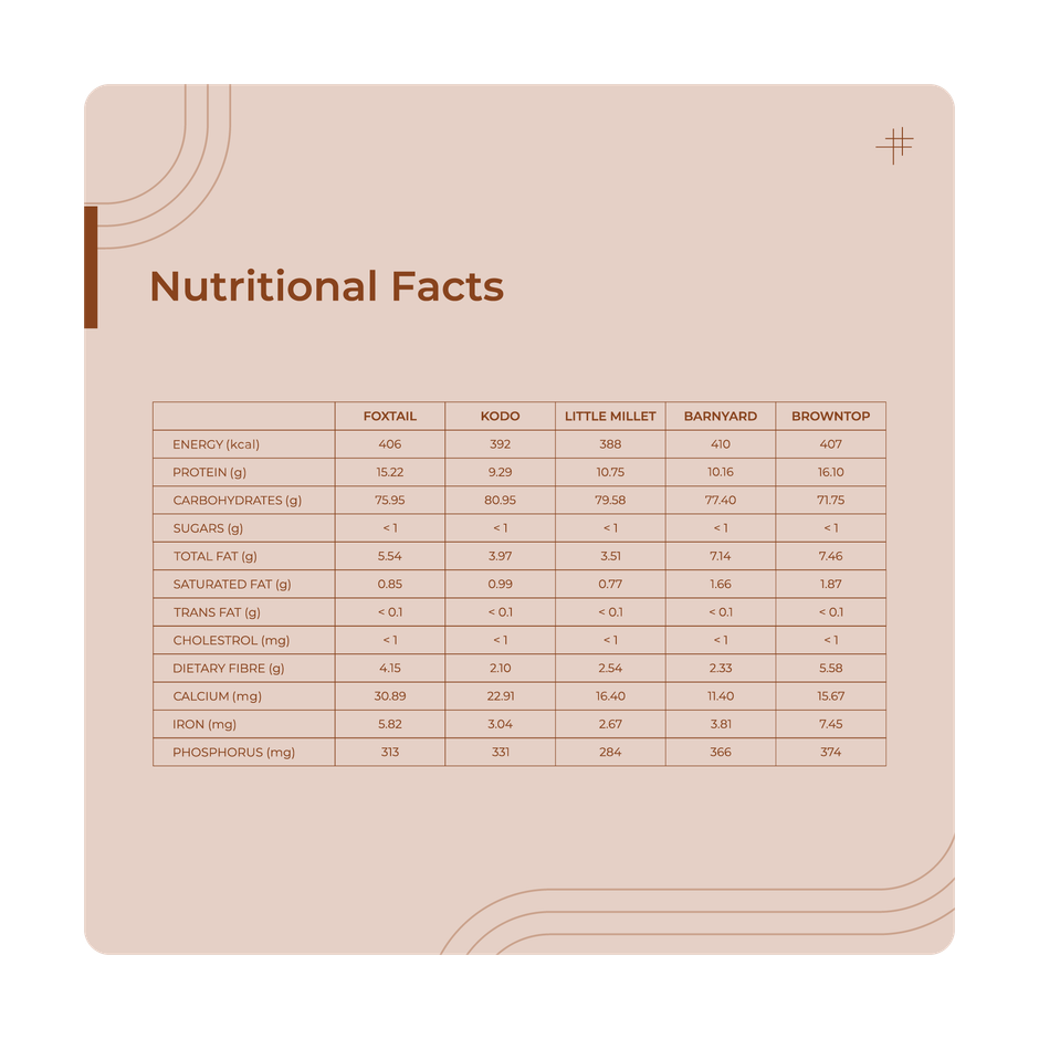 The Millet Company Pre-Soaked Millet Flour Combo Pack Of 5