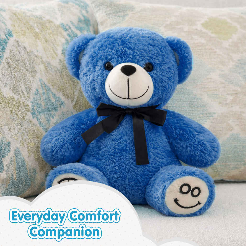 Kidology Cute Teddy Plush Stuffed Toy | Blue - 20 cm