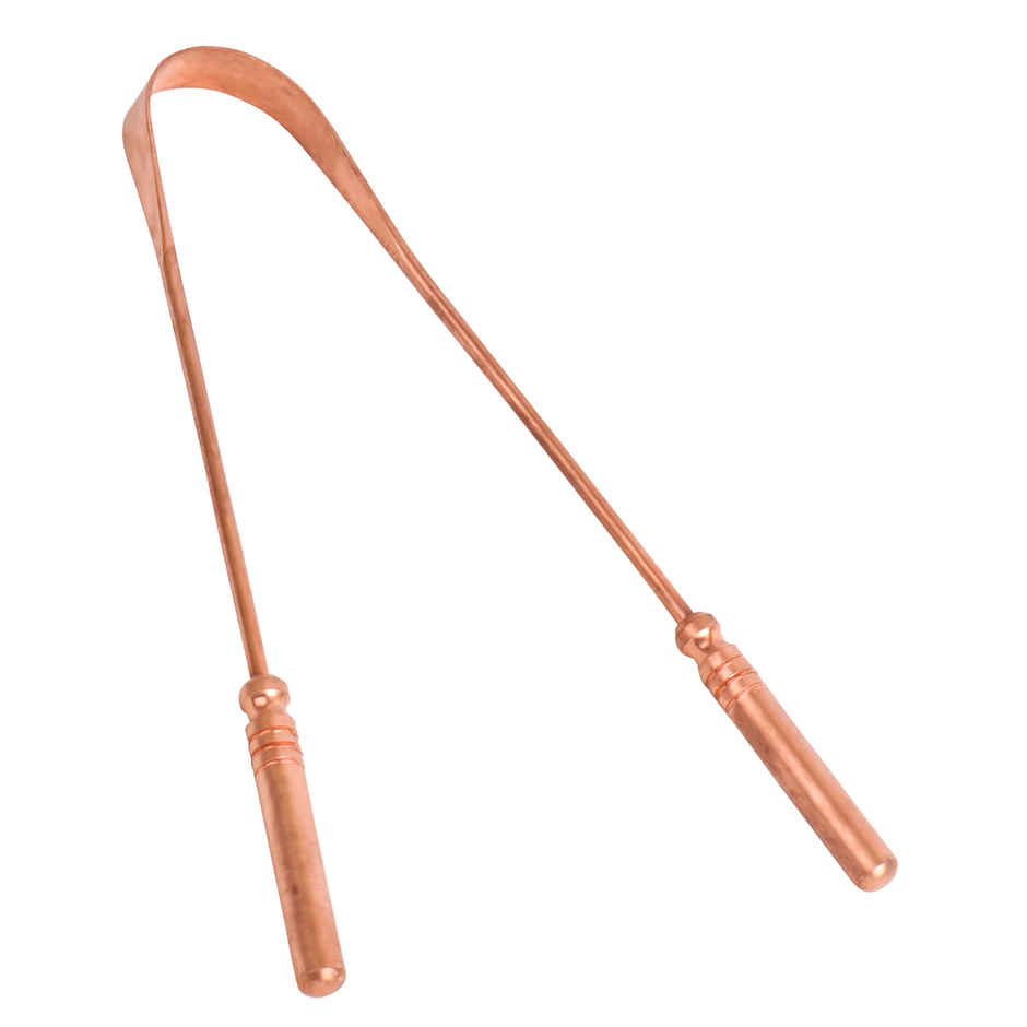 Midazzle Ayurvedic Copper Tongue Cleaner with Ergonomic Handle
