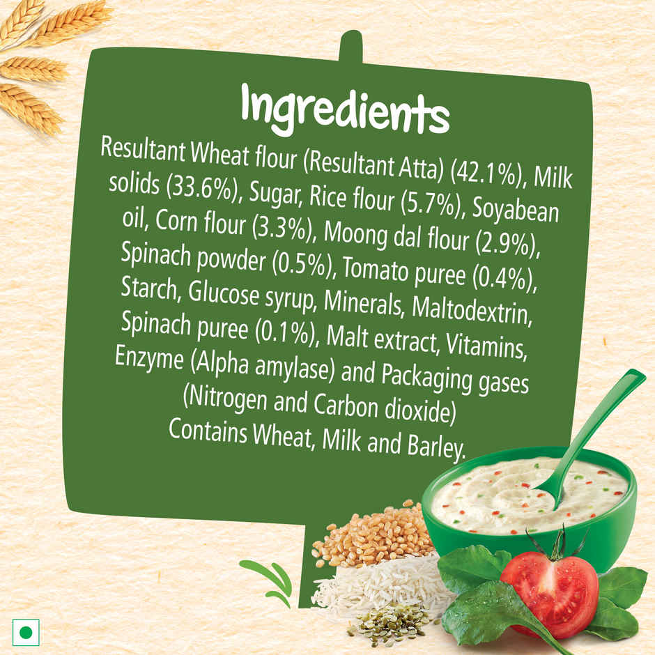 Nestle Cerelac Baby Cereal With Milk Multigrain Dal Veg - Stage 4 | 12 To 24 Months