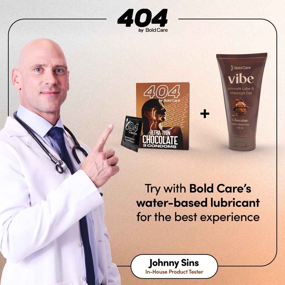 Bold Care Super Ultra Thin Chocolate Flavour Condoms | Only 60 Microns Thin | Electronically Tested