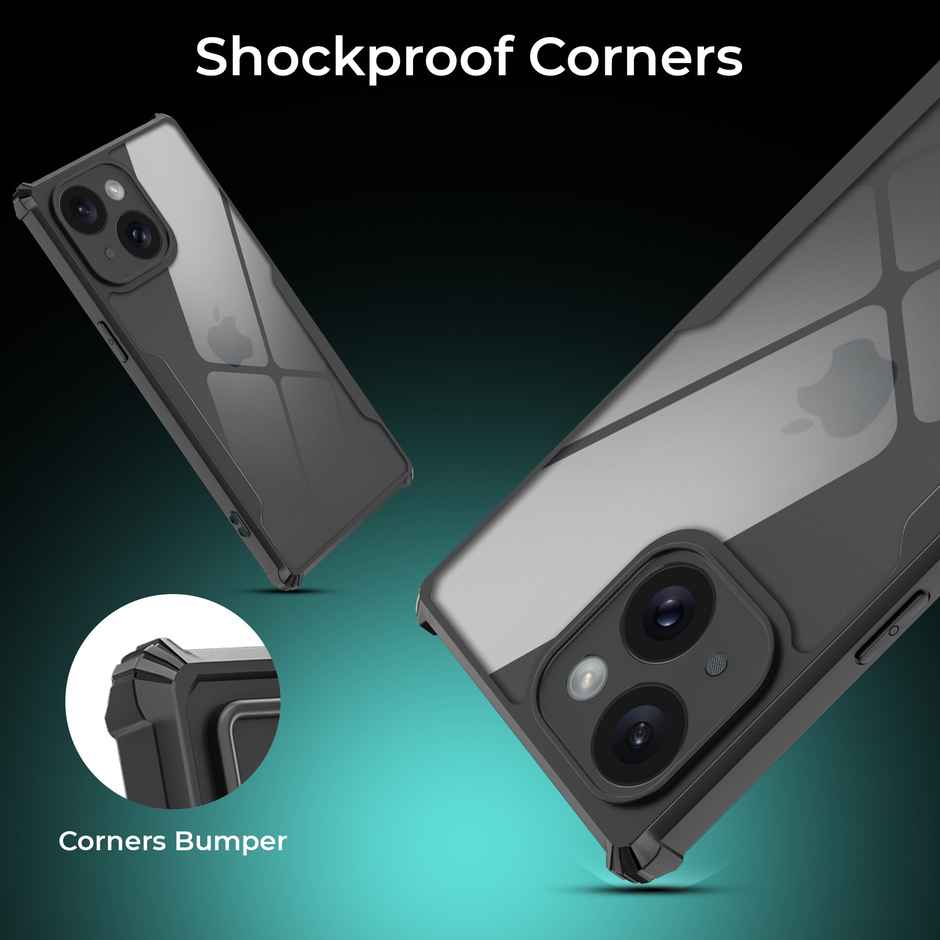 Artistque Case For iPhone 15 Back Cover | Transparent Shockproof TPU Cover