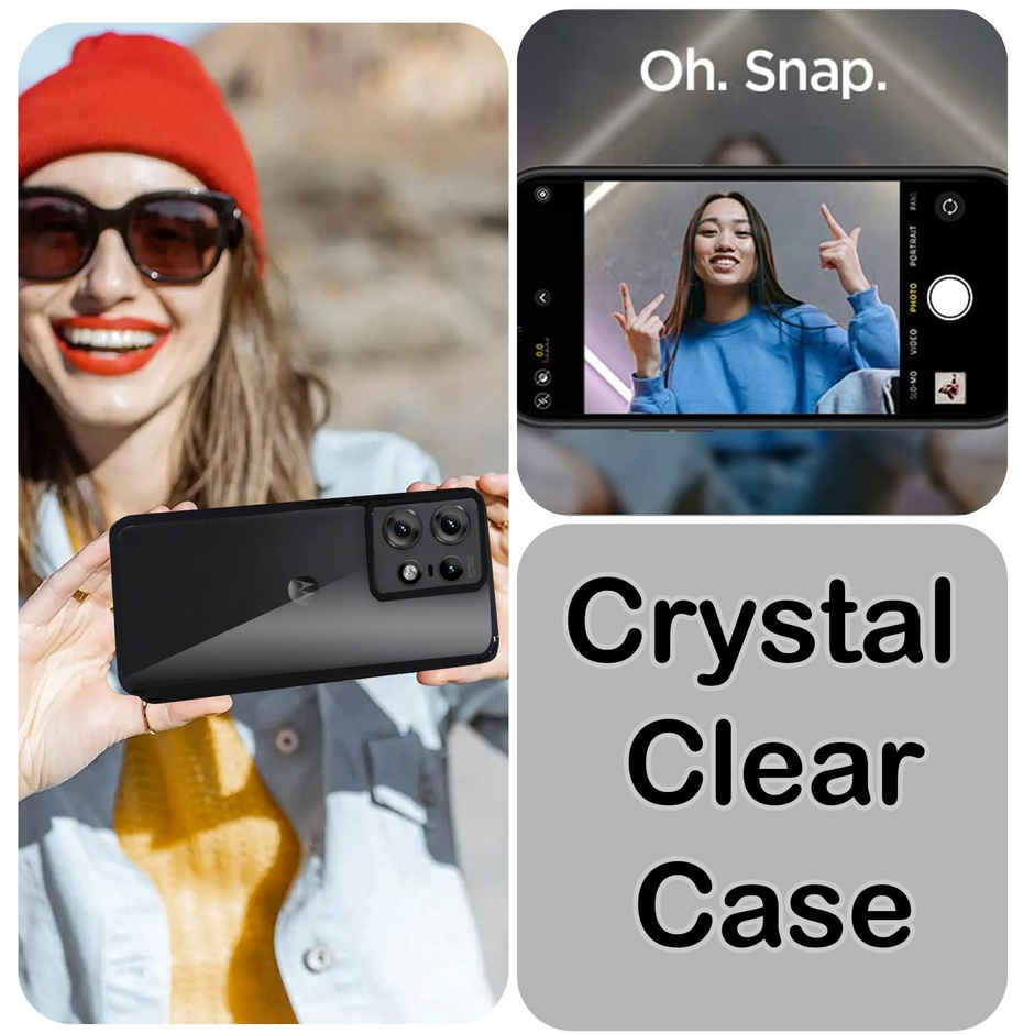 Artistque Case For Motorola Moto Edge 50 Pro 5G Back Cover - Transparent Clear Shockproof TPU