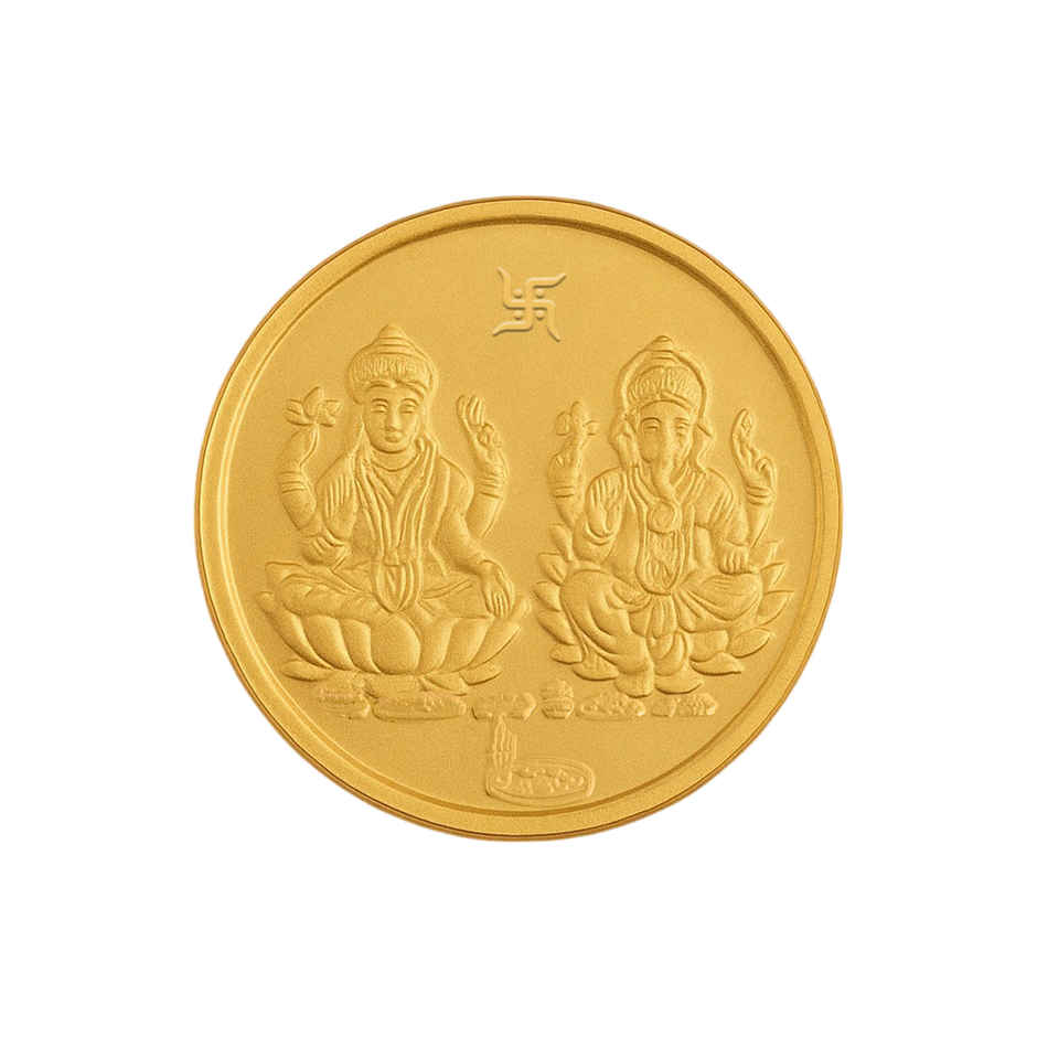 Lakshmi Ganesh Pure Gold Coin | 24 Karat 999 Pure Gold Coin | 1 g | Augmont