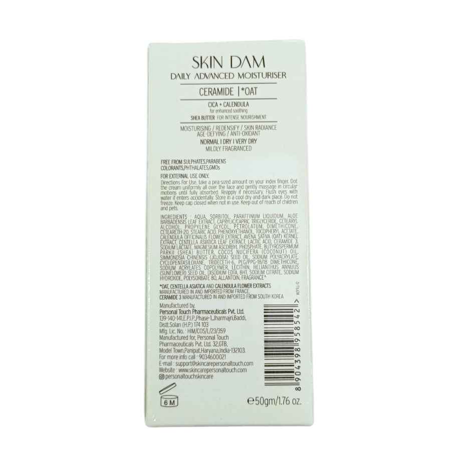 Personal Touch Skincare SkinDam Korean Mosturiser with Ceramide 3 - Oat Kernell