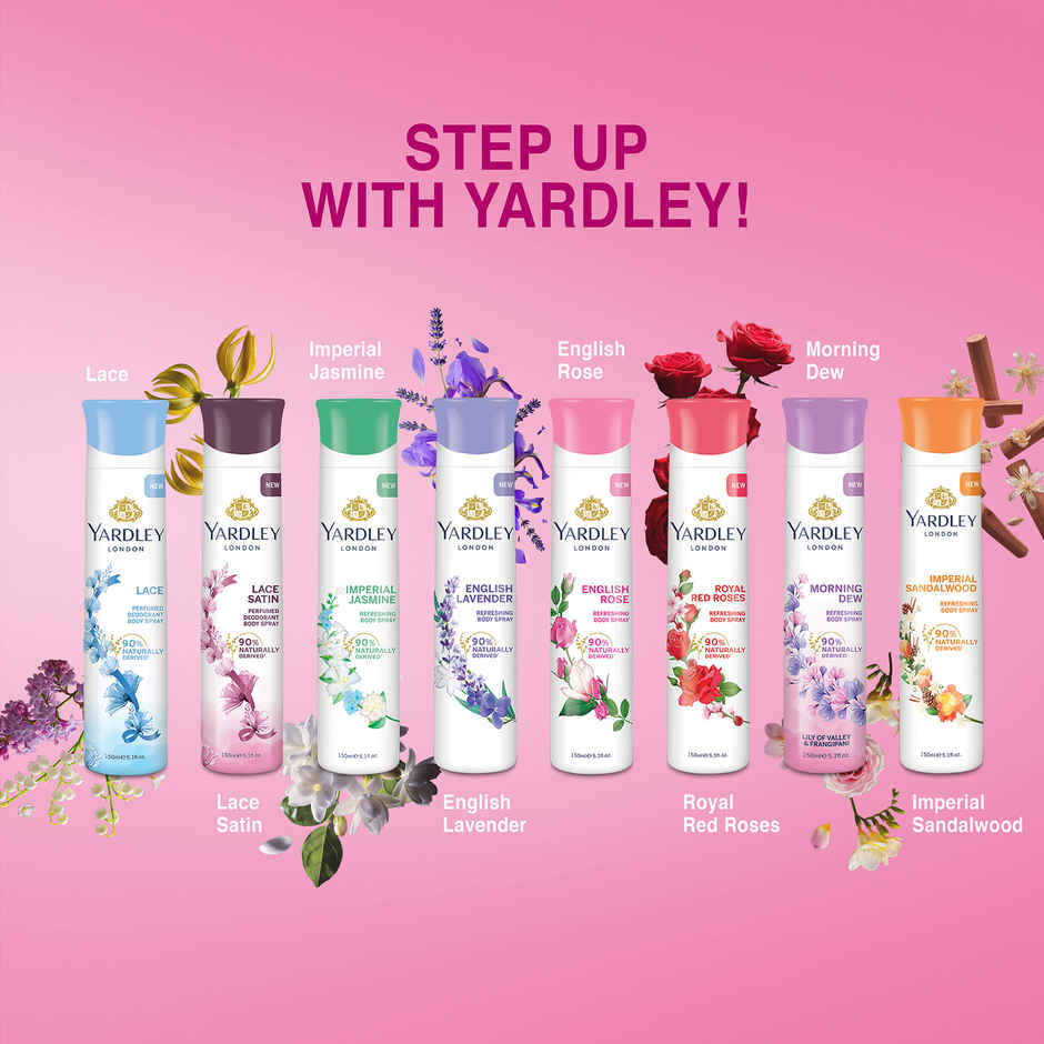 Yardley London English Rose Refreshing Deo Body Spray for Women