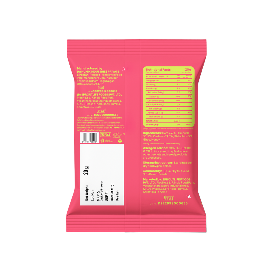 Yoga Bar Protein Date Minis | 3G Protein