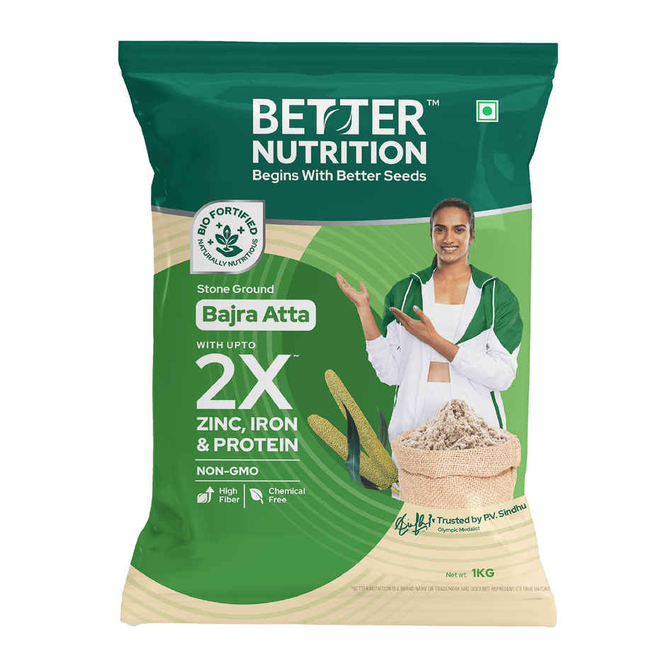 Better Nutrition Bajra Atta - 2X Nutrition, Naturally | Pearl Millet Flour