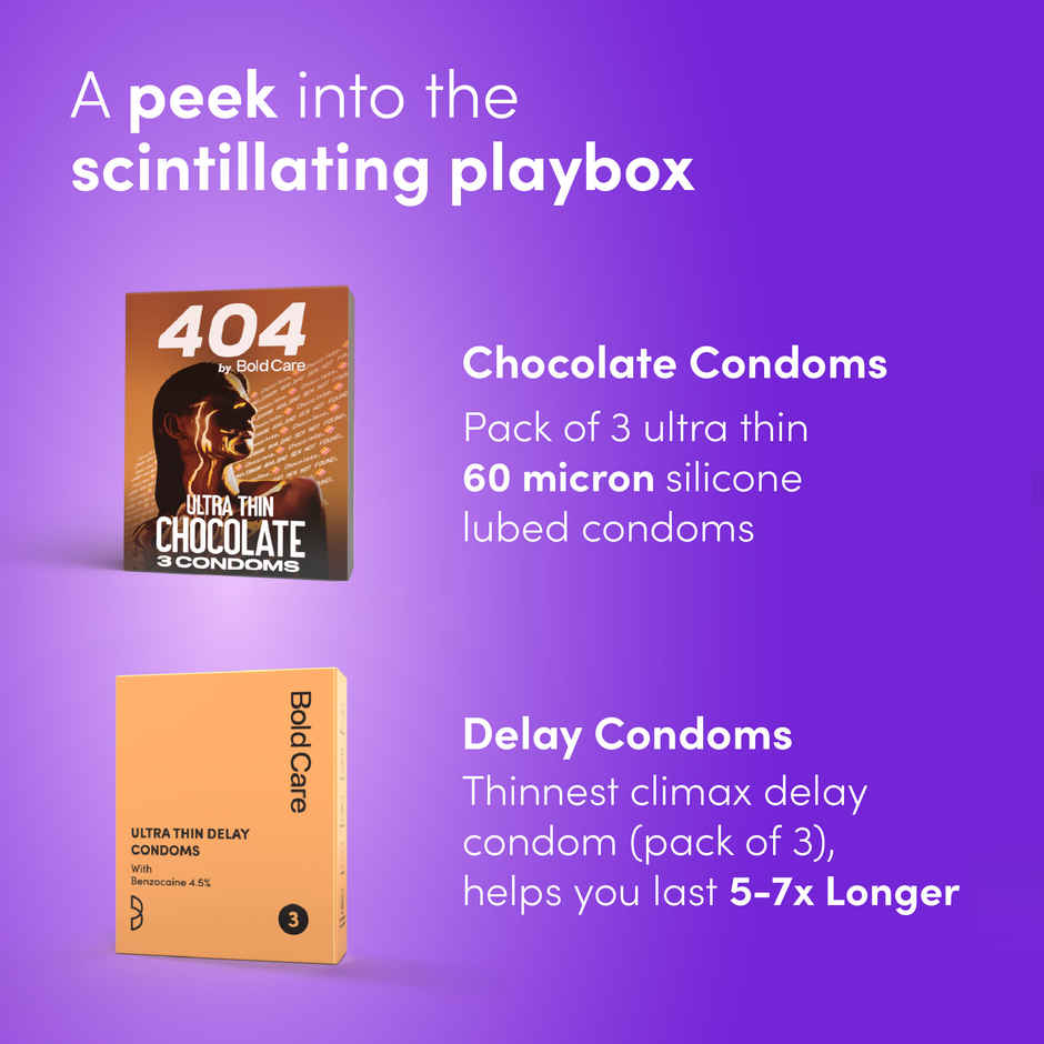 Bold Care Playbox Giftset for Couples - Designed for Ultimate Pleasure & Excitement