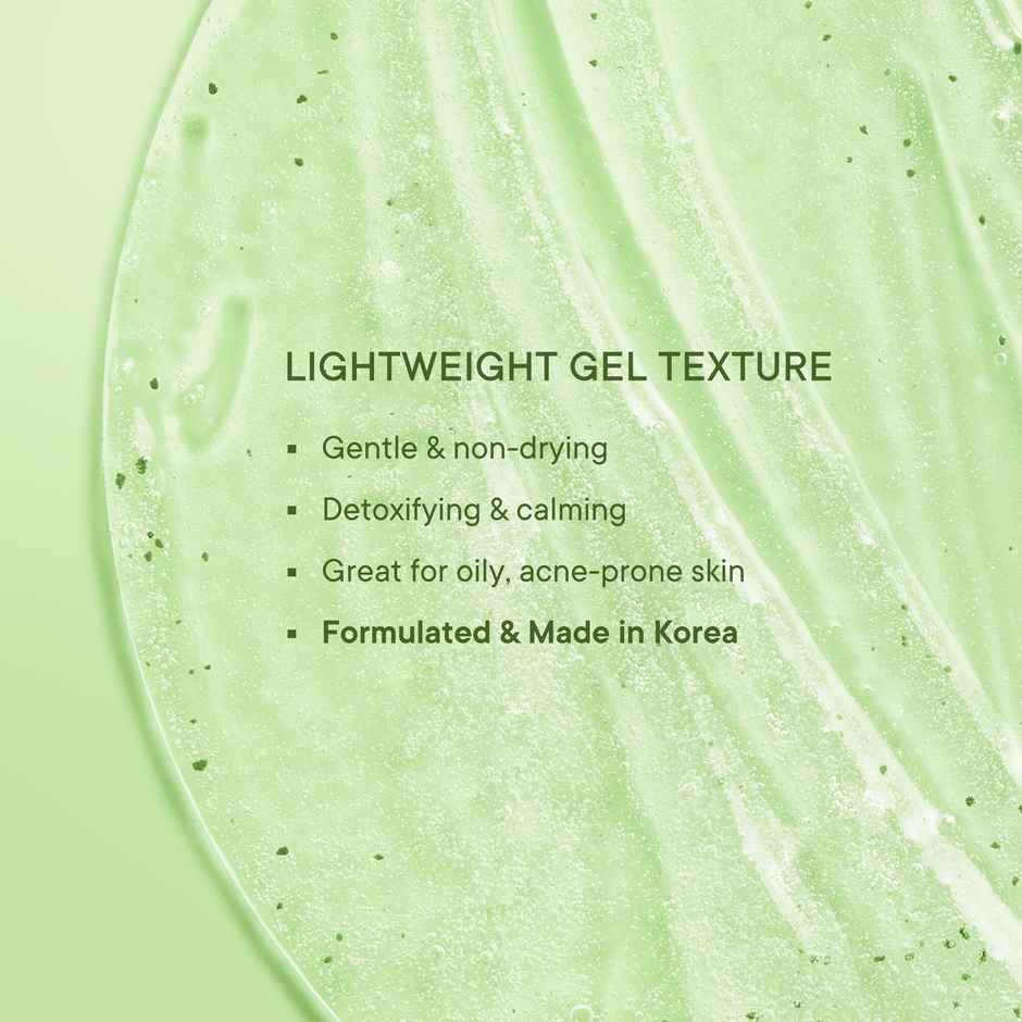 Quench Detox Gel Face Wash Korean Cleanser For Acne Control With Matcha Green Tea