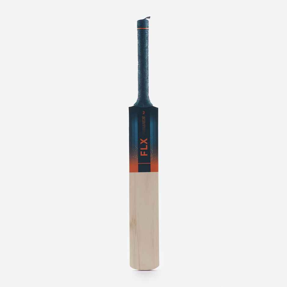 Decathlon | FLX Adult Cricket Bat Soft & Medium Tennis Ball | Blue - Size 6