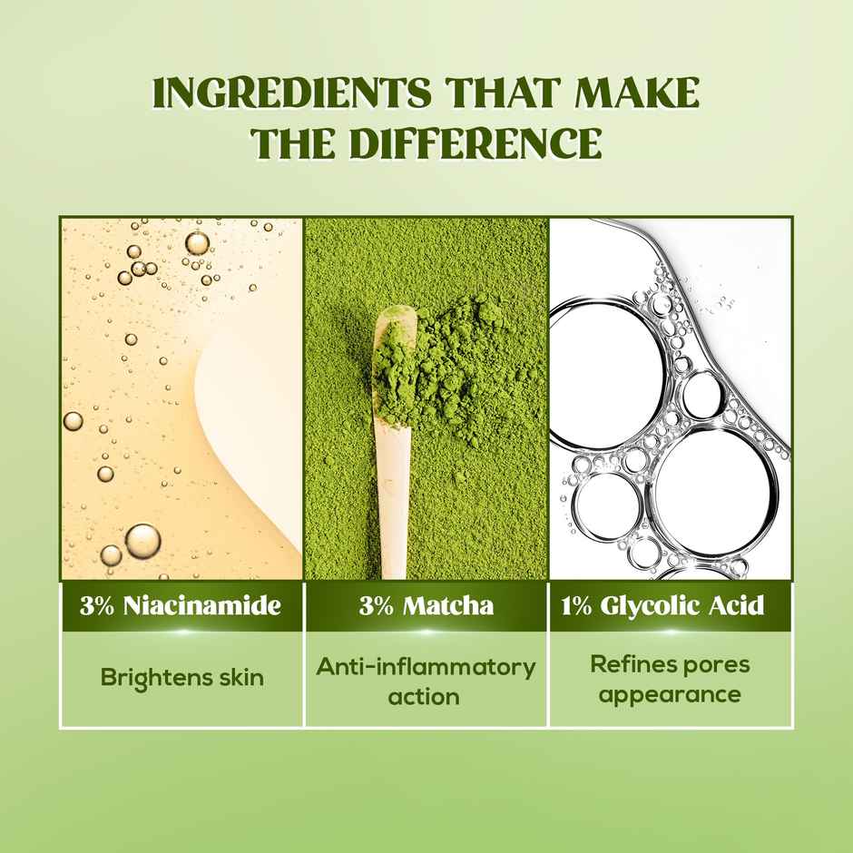 RENEE Matcha Face Toner | Fades Blemishes, Hydrates & Unclogs Pores|Cools, Soothes & Refreshes Skin