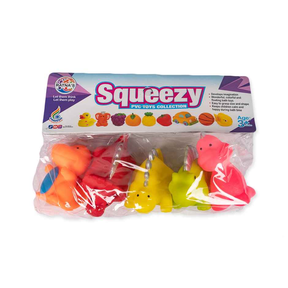 Ratna's Squeezy Dinosaur 5 Pcs