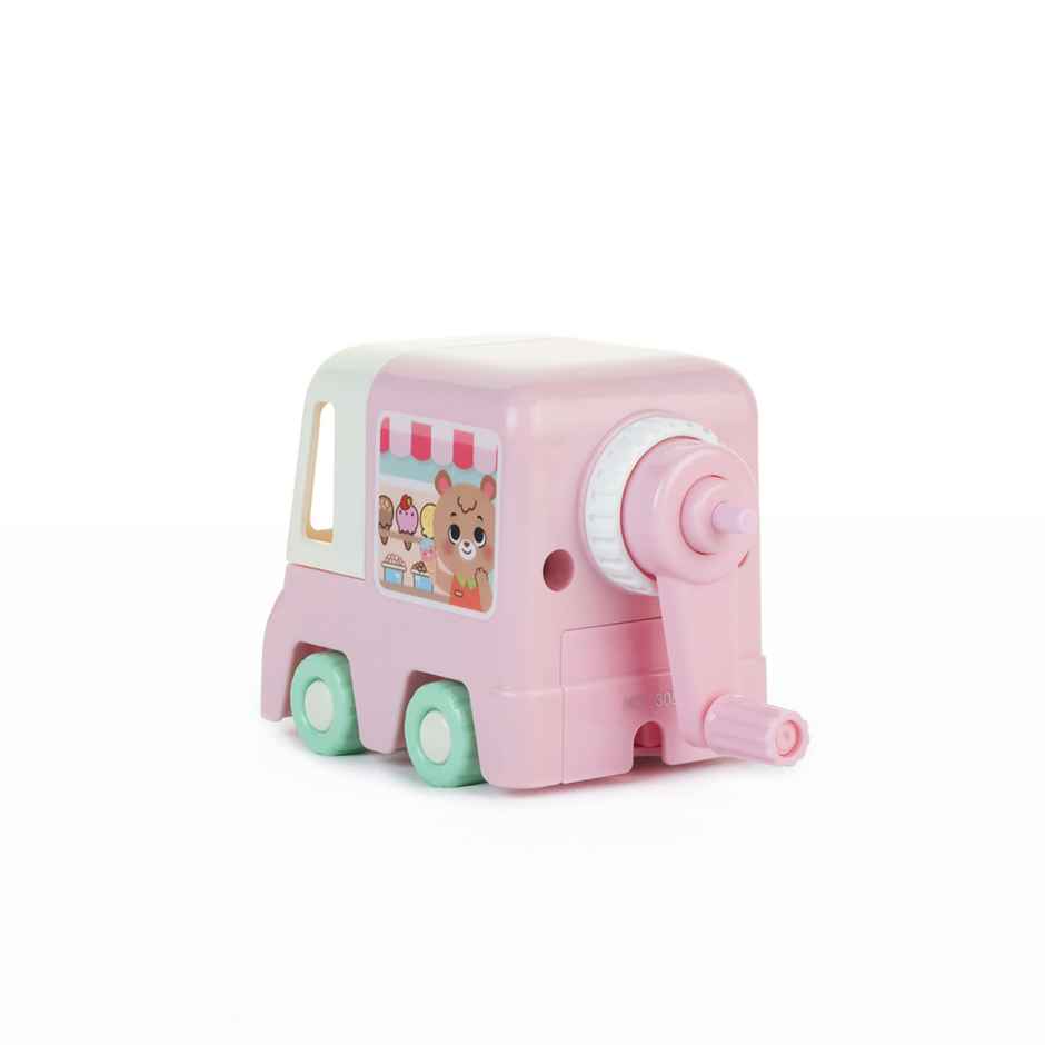 Qips Car Shaped Rotary Machine Pencil Sharpener - 308 Pink