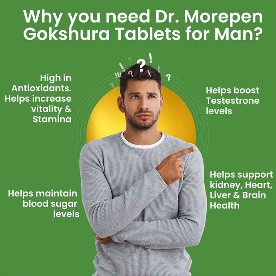 Dr. Morepen Gokshura Tablets Enhances Energy & Performance
