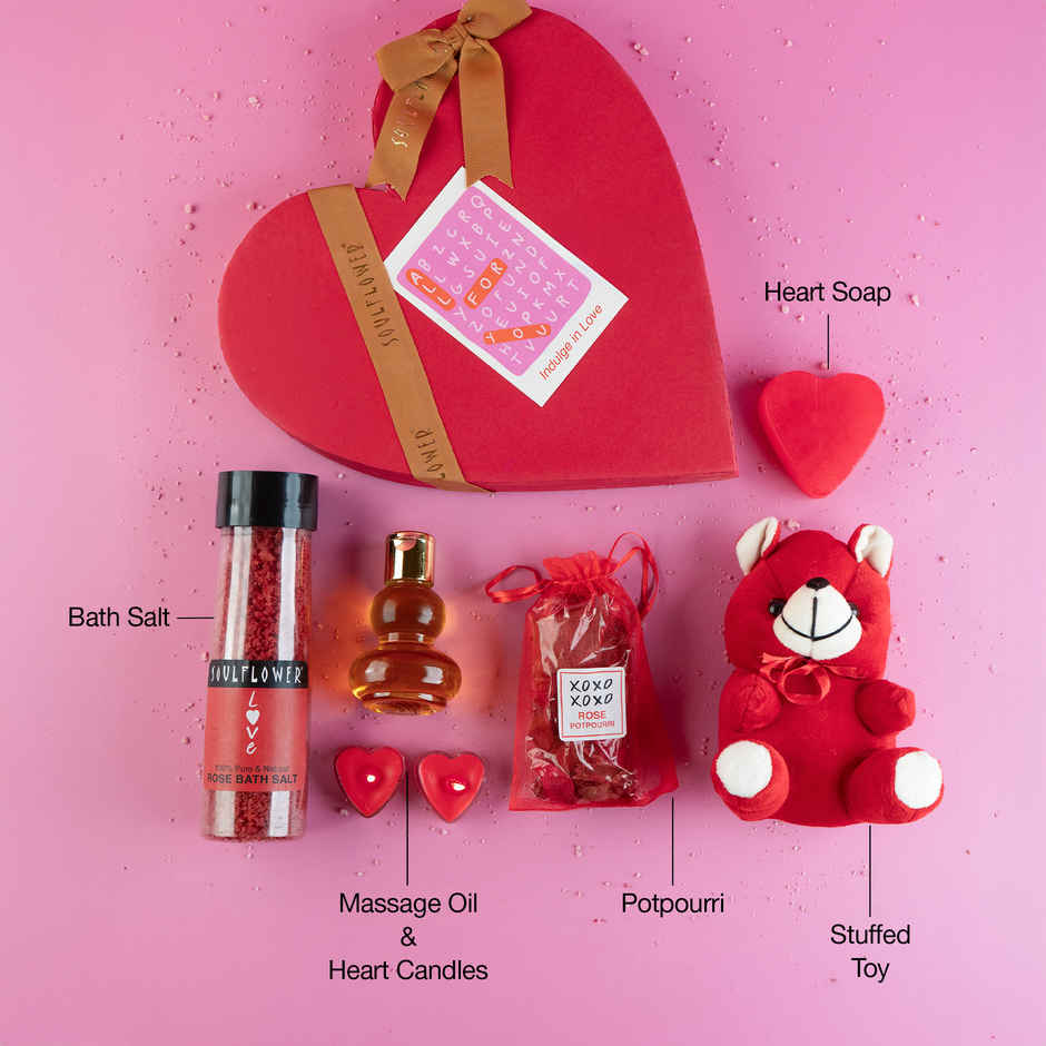 Soulflower Womens Day Heart Celebration Gift Hamper | Romantic & Thoughtful Set