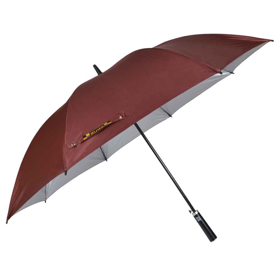 Eume Supreme 29 Inch Straight Auto Open Large Big Size Umbrella For Rain & Sun Uv Protection-Brown