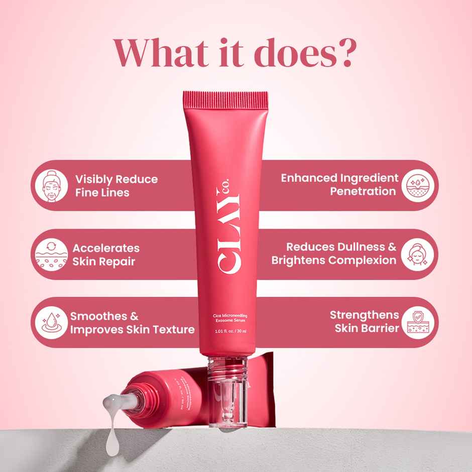 Clayco Cica Microneedling Exosome Serum For Brightening & Uneven Skin