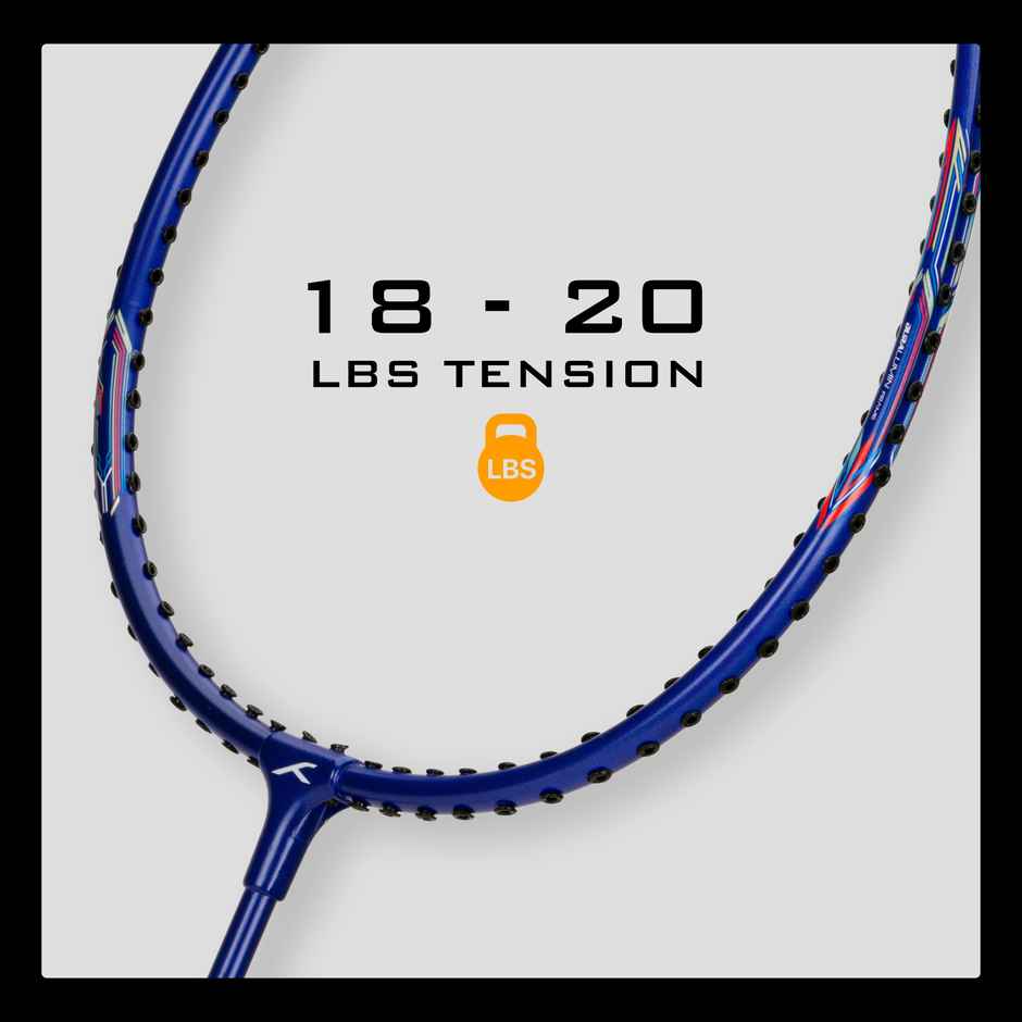 Hundred Powertek 200 Badminton Racket (2 Rackets, 1 Full Cover&3 pc Aura Nylon Shuttlecocks)