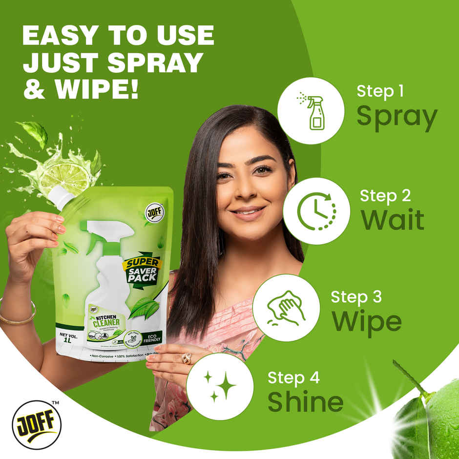 Joff Kitchen Degreaser Cleaner | Super Saver Refill Pack