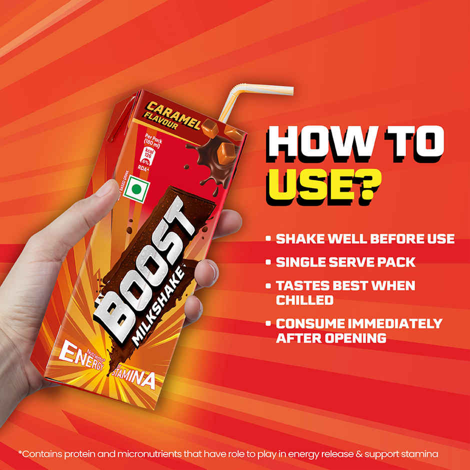 Boost Caramel Milkshake