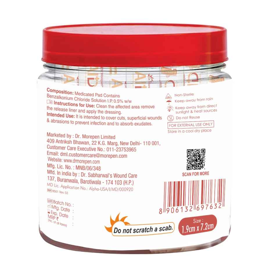 Dr. Morepen Adhesive Band Aid Waterproof Bandage