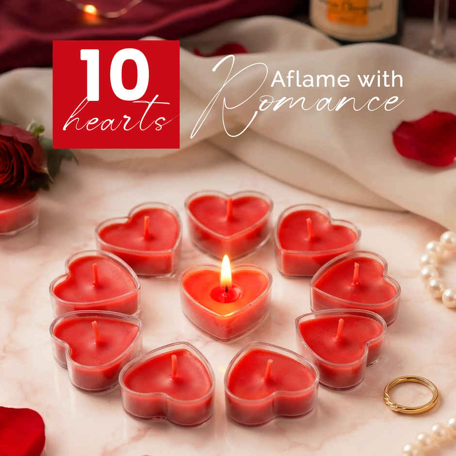 IRIS Heart Glow Acrylic Scented Tealights