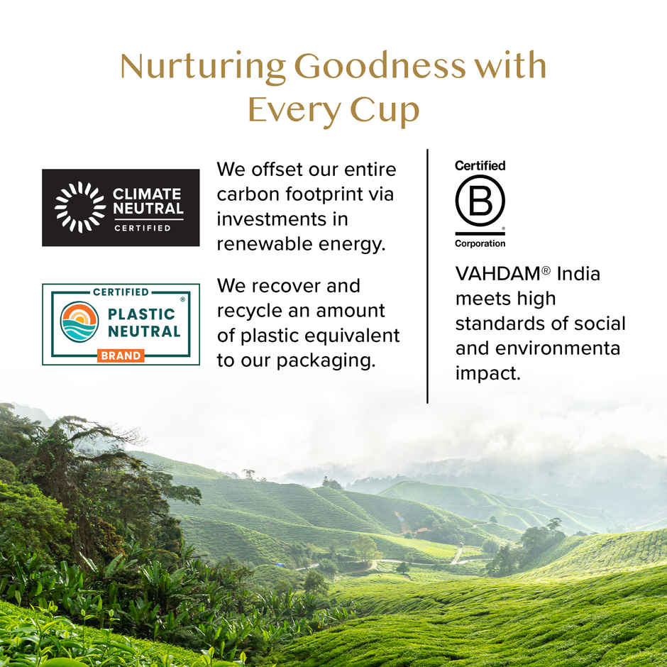 Vahdam Ashwagandha Green Tea Moringa Tulsi