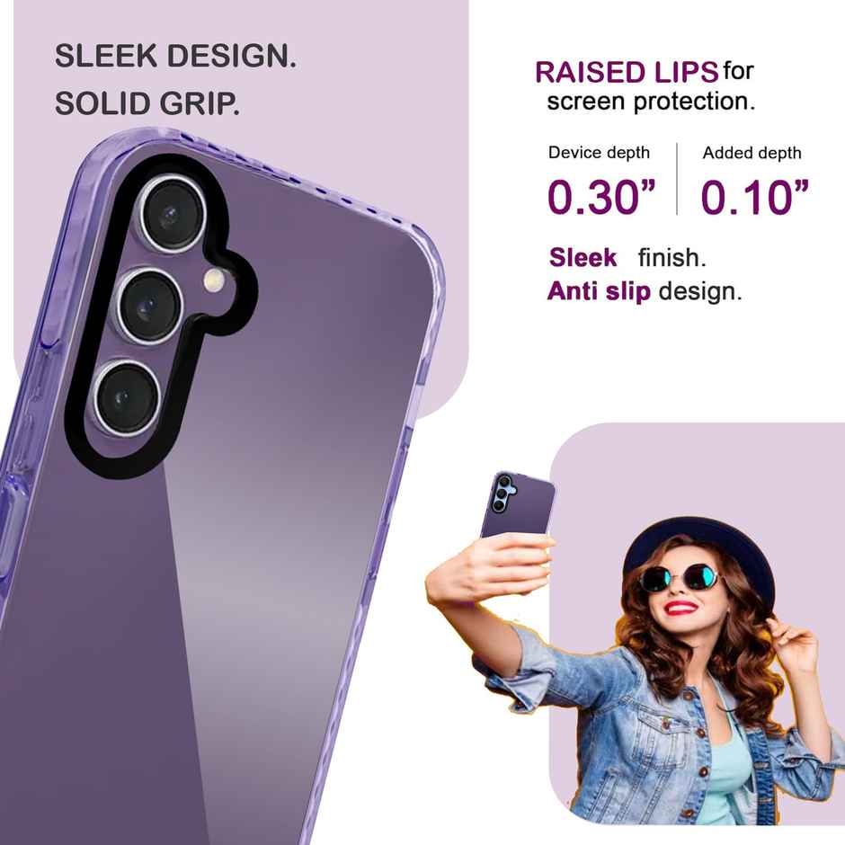 Artistque Case for Samsung Galaxy S24 Fe 5g Back Cover | ultra Stylish Transparent Tpu Cover