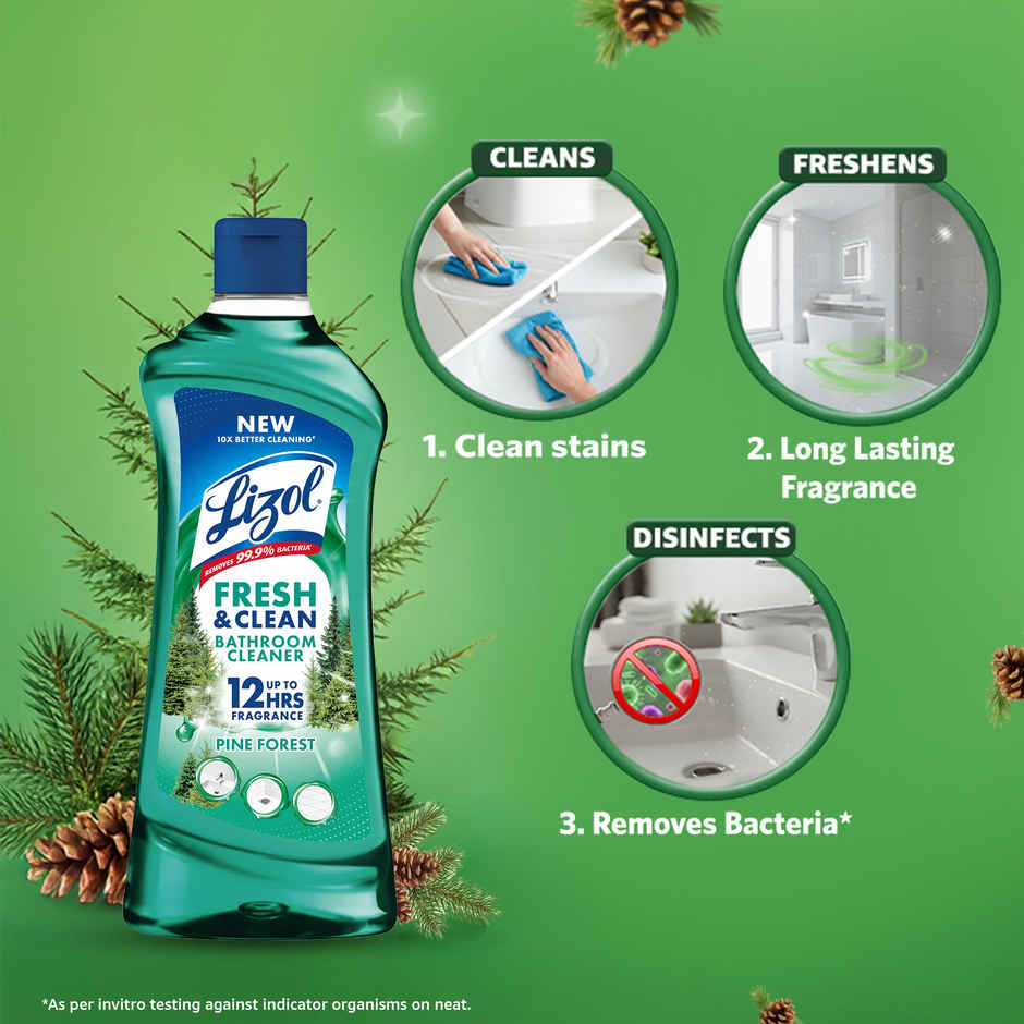 Lizol Pine Bathroom Cleaner Liquid