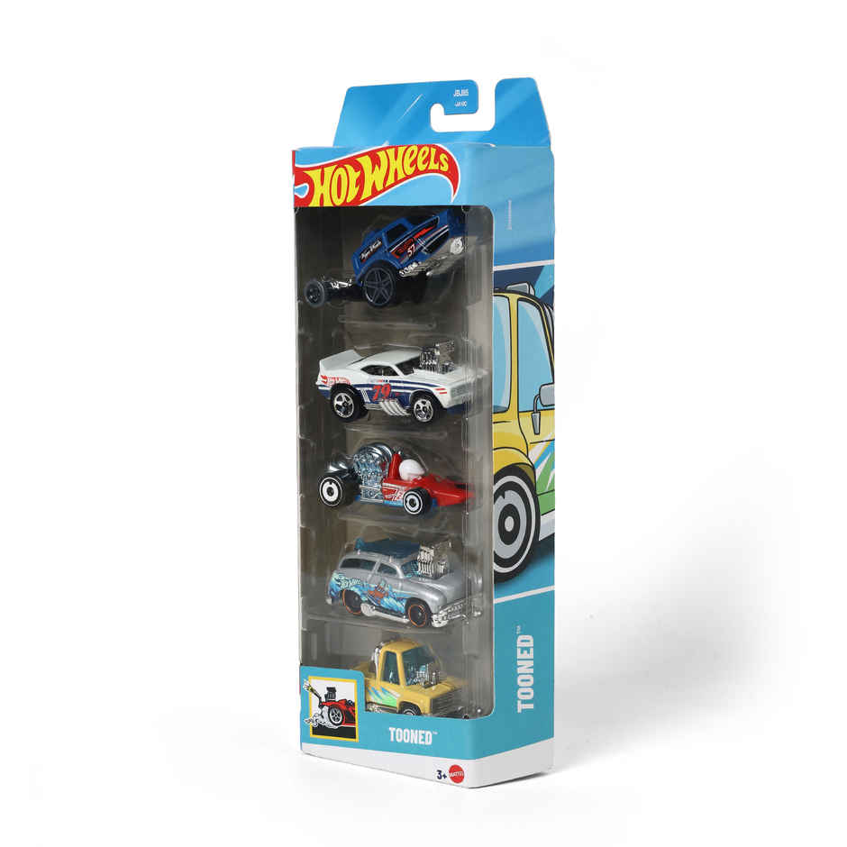 Hot Wheels 5-Car Pack of 1:64 Scale Vehicles TOONED
