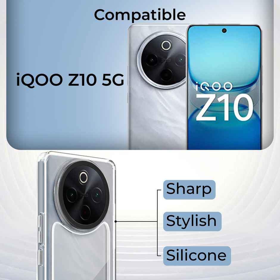 Artistque Case for Vivo T4 5G | iQOO Z10 5G Back Cover | Ultra Stylish Transparent TPU Cover