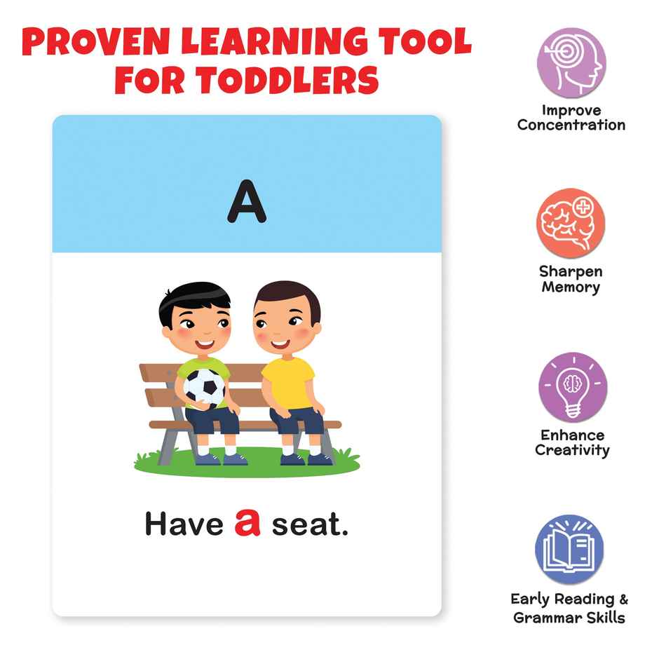 Little Berry Sight Words & Sentences Flash Cards For Kids (32 Cards) | Fun & Early Learning - Lb9