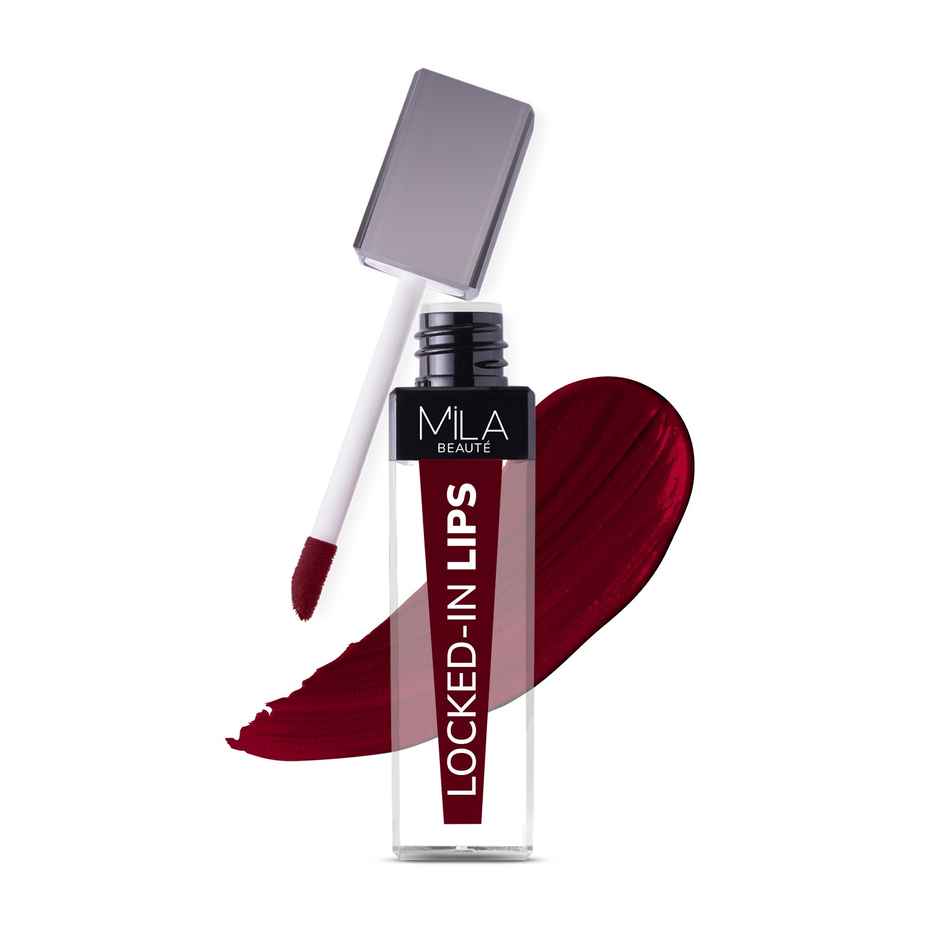 Mila Beaute Transfer-Proof Locked-In Liquid Lipstick- 09 Berry Candy