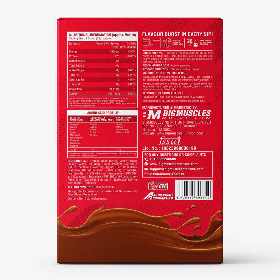 Bigmuscles Nutrition Nitric Whey Travel Pack (7 Servings)