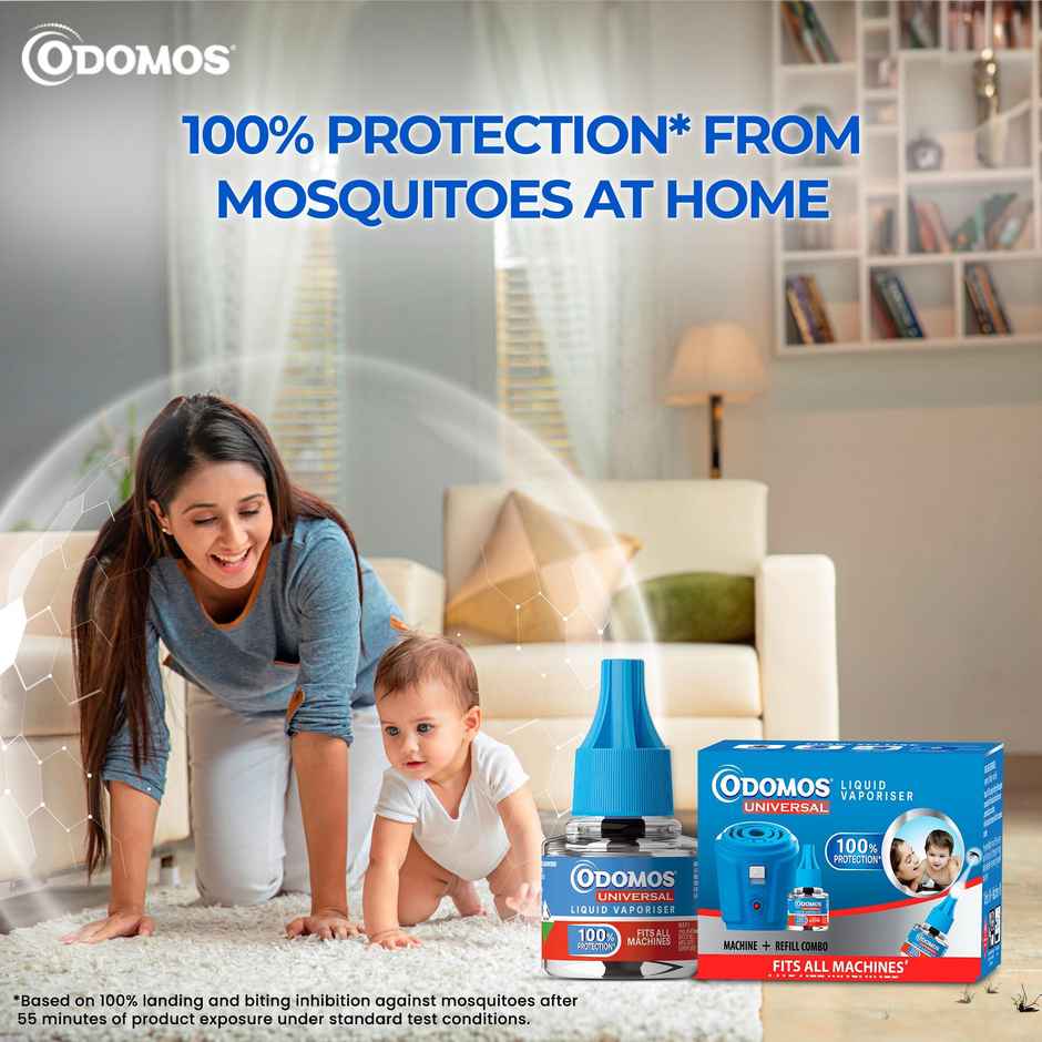 Odomos Liquid Vaporiser Mosquito Repellent | Machine with Refill