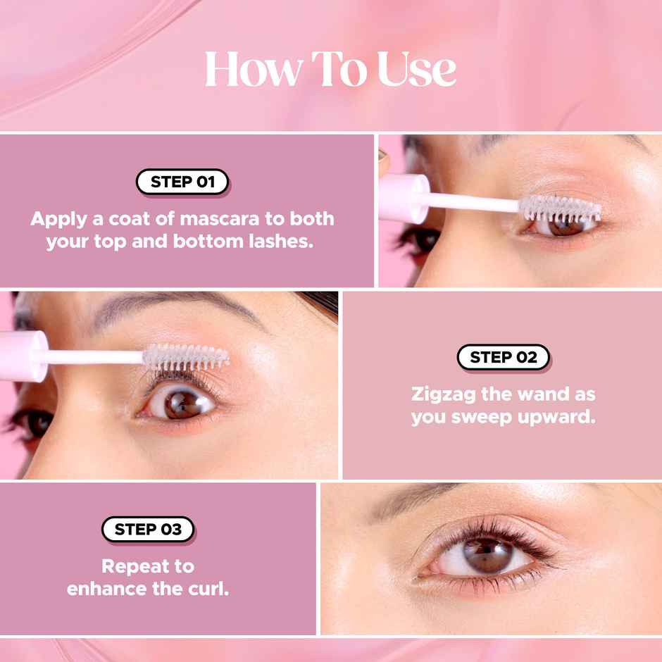 Hilary Rhoda Prep & Prime Transparent Mascara | Natural Look & Lash Mascara | Glossy & Shiny