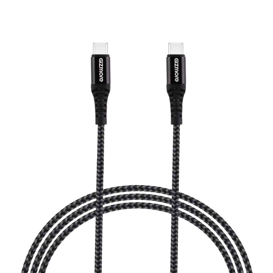 Gizmore Type C To Type C Fast Charging Cable For Smartphones and Laptops | 1.2Meter