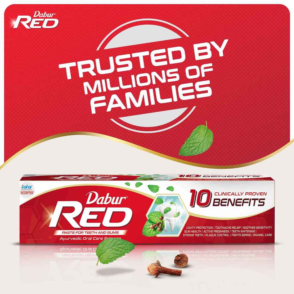 Dabur Red India's No.1 Ayurvedic Fluroide Toothpaste