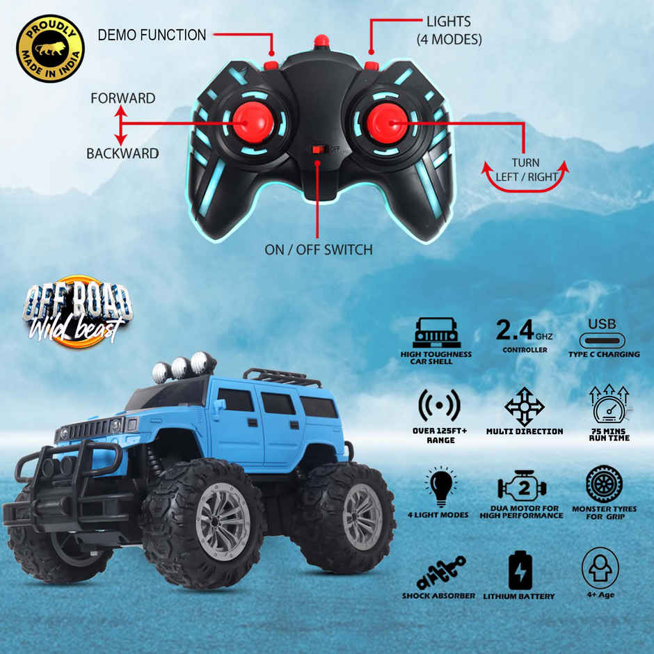 Frendo Off Roader Monster Rc Car | Humm Blue