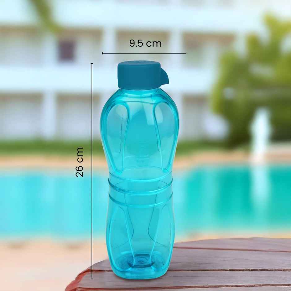 Flair Aqua Pet Bottle With Regular Cap | Blue | 1 L