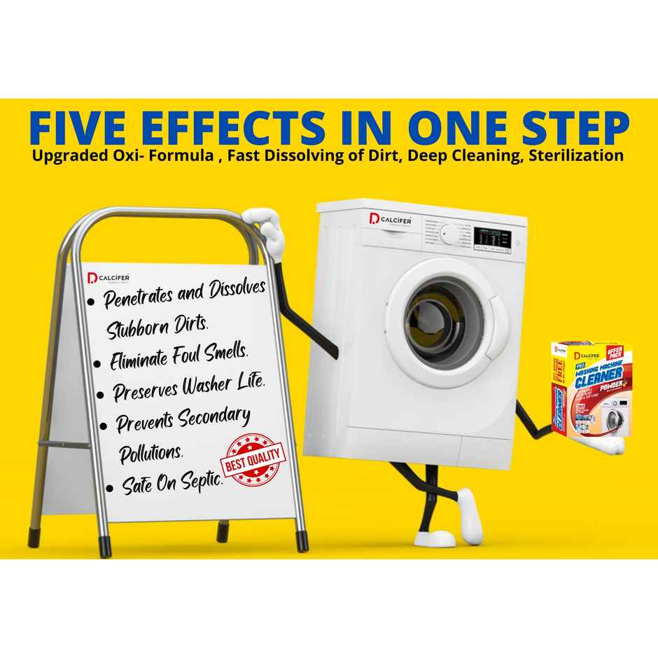 Dcalcifer Washing Machine Cleaner and Descaler Powder