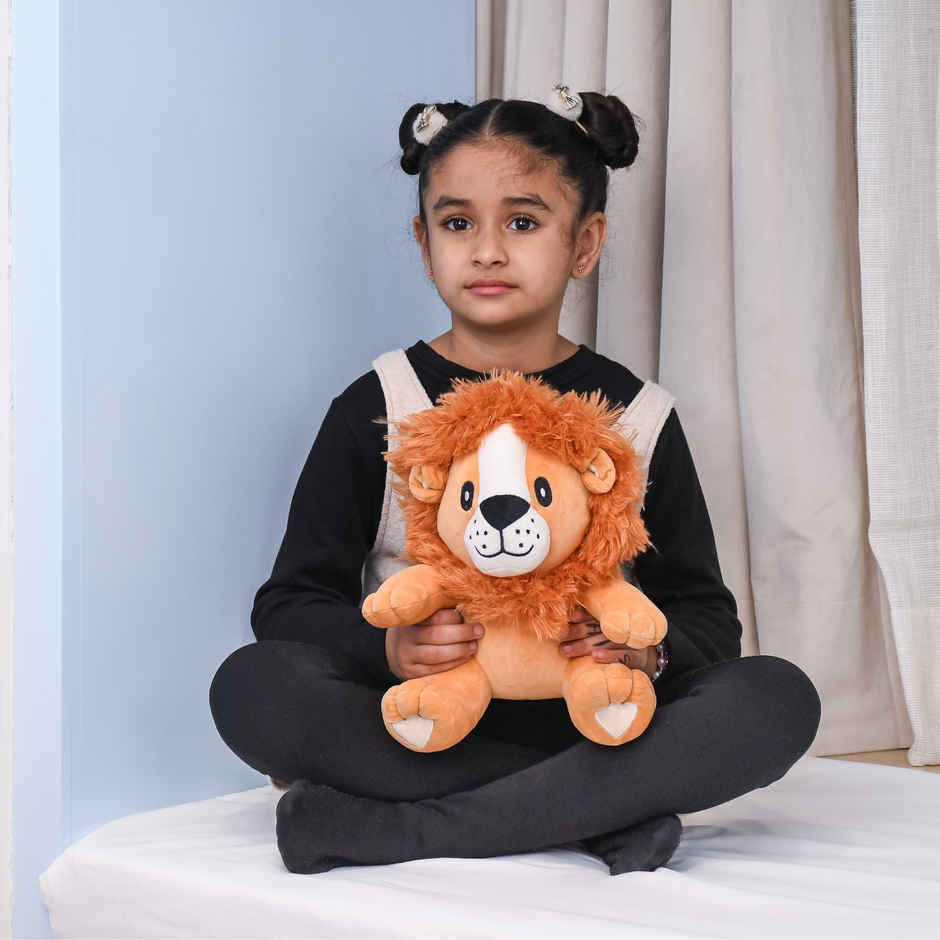 Mirada Brown Sitting Lion Soft Toy -27Cm
